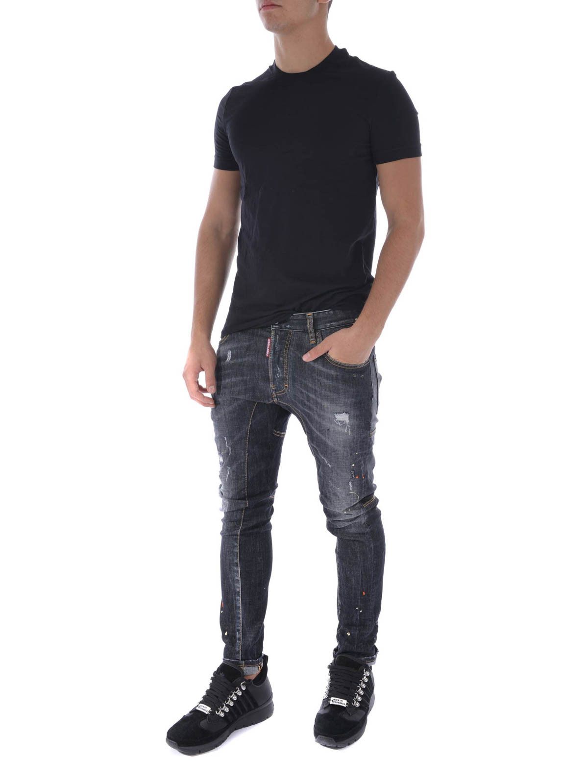 Dsquared2 Dsquared2 Tidy Biker Distressed Denim Skinny Jeans Men's Size US 30 / EU 46 - 2 Thumbnail