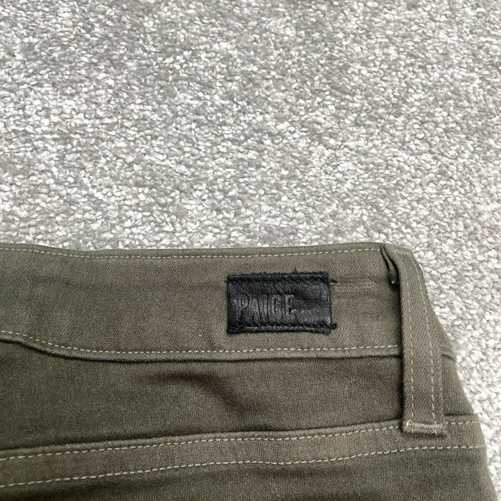 Paige Paige Verdugo Jeans Women 28 Olive Green Mid Rise Stretch Ankle 29x28 Size 28" / US 6 / IT 42 - 4 Thumbnail