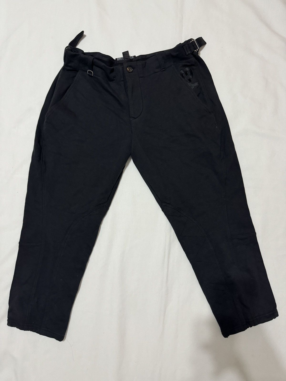 Y-3 Y-3 YOHJI YAMAMOTO ADIDAS Adjustable Waist Cropped Pant RARE Size US 34 / EU 50 - 1 Thumbnail