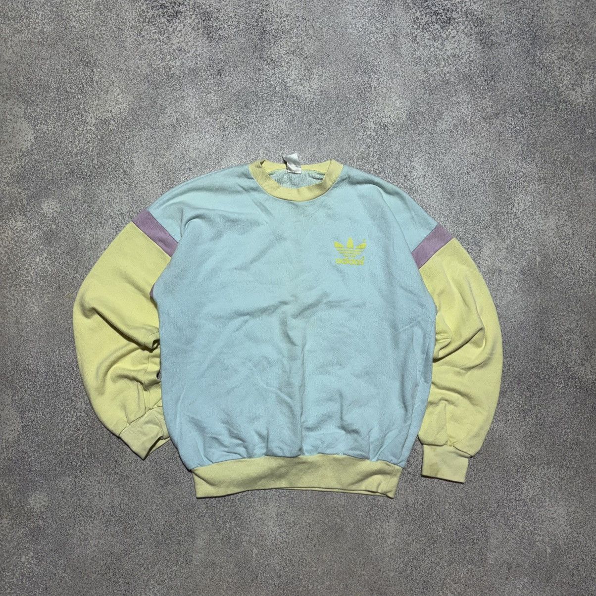 Adidas × Vintage Rare! Adidas Vintage Coloured 90s Sweatshirt Y2K Mens size S Size US S / EU 44-46 / 1 - 1 Thumbnail