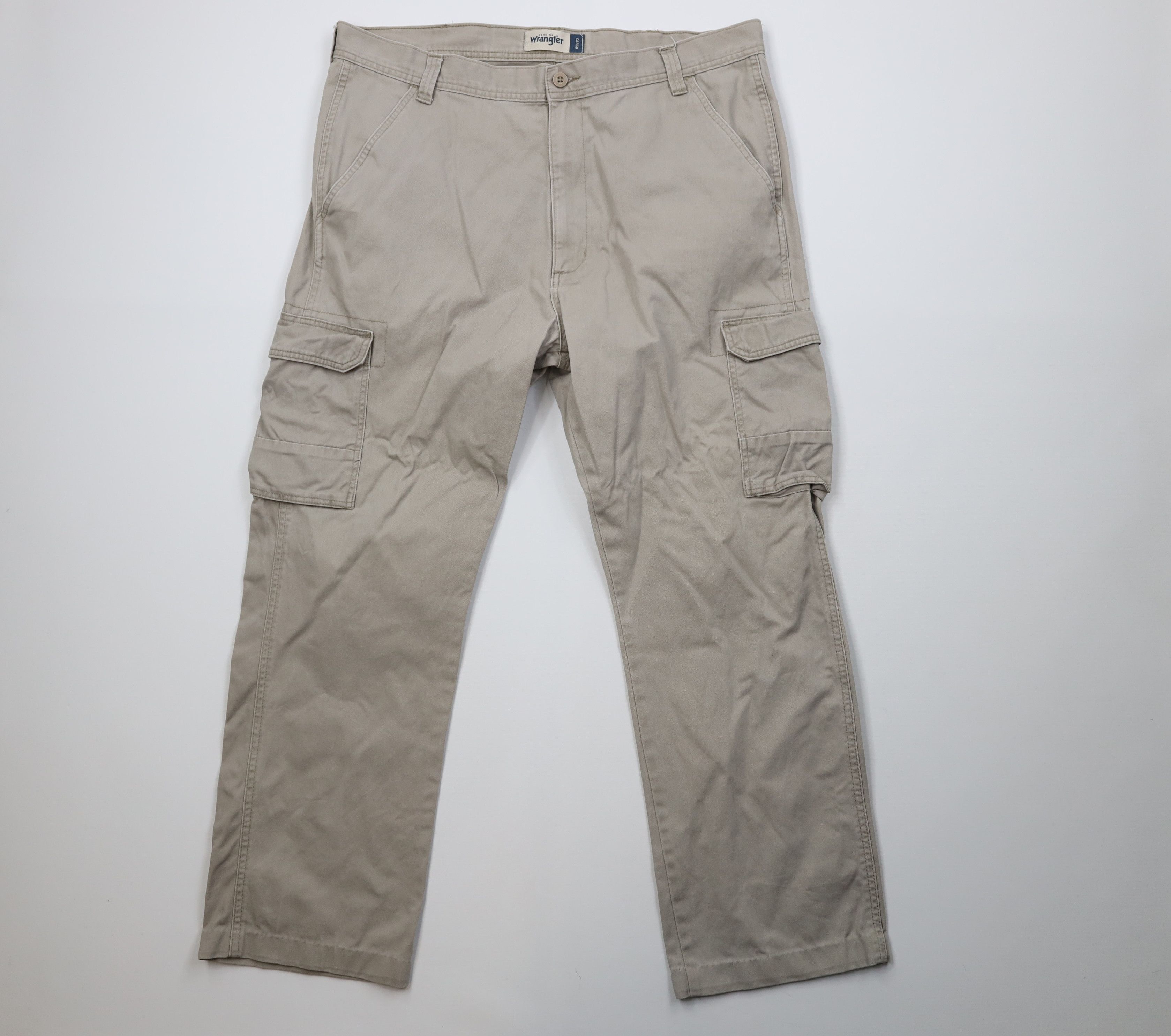 Wrangler Vintage Y2K Wrangler Baggy Wide Leg Cargo Pants Beige Cotton Size US 38 / EU 54 - 1 Thumbnail