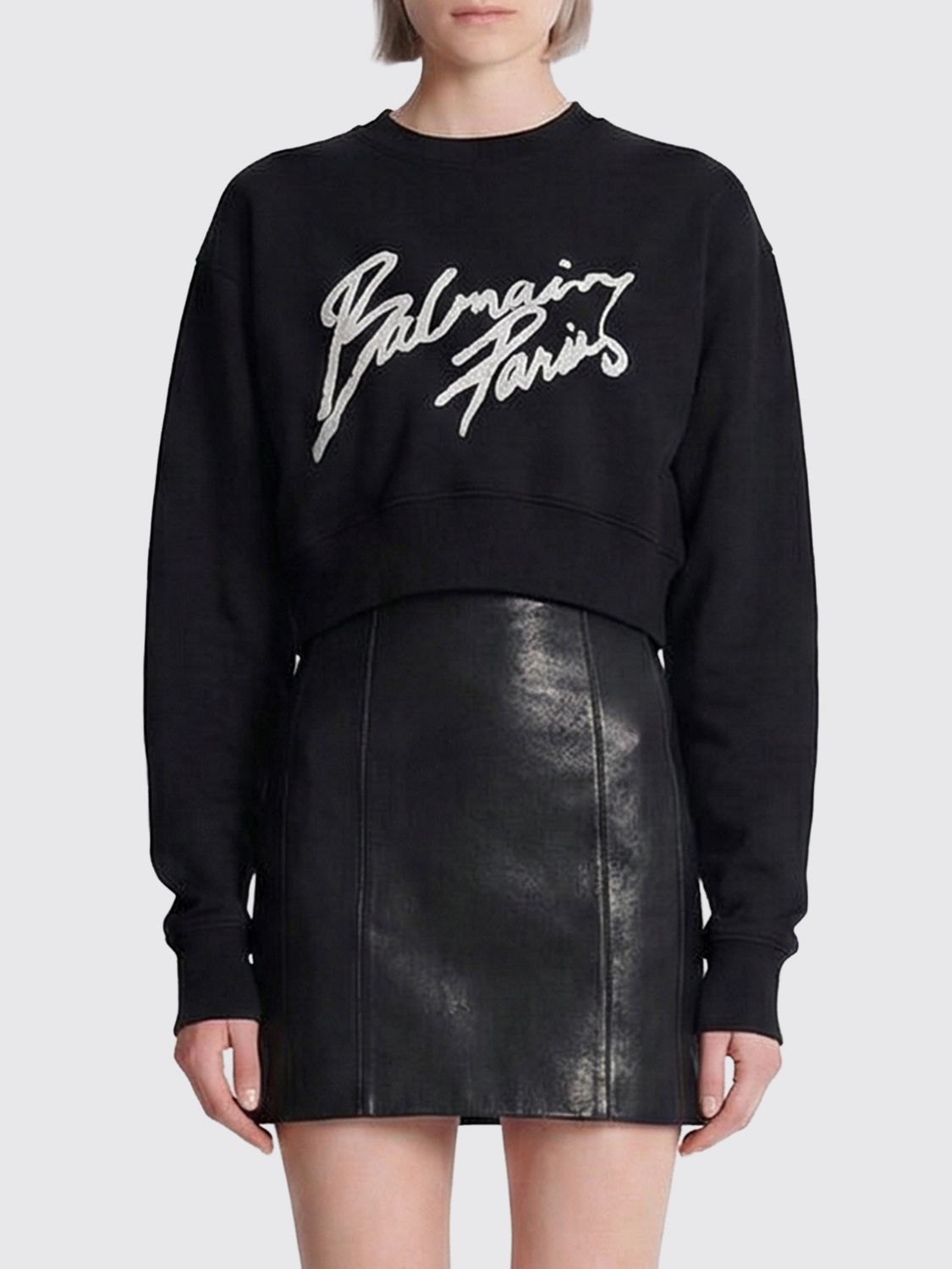 Balmain Balmain Sweatshirt Woman Black Size S / US 4 / IT 40 - 1 Thumbnail