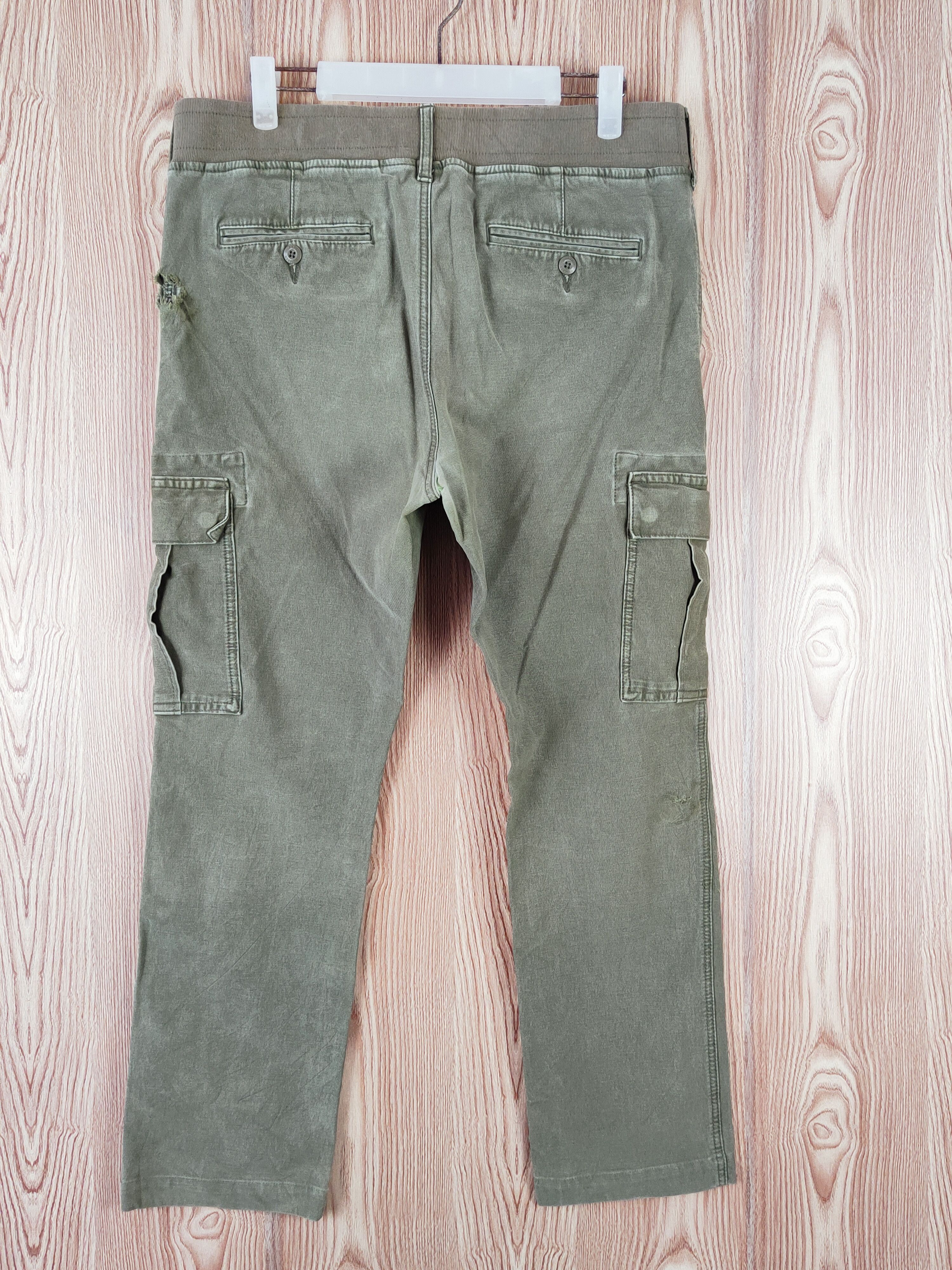 Japanese Brand Back Number Green Multipocket Tactical Cargo Pants #W637 Size US 31 - 7 Thumbnail