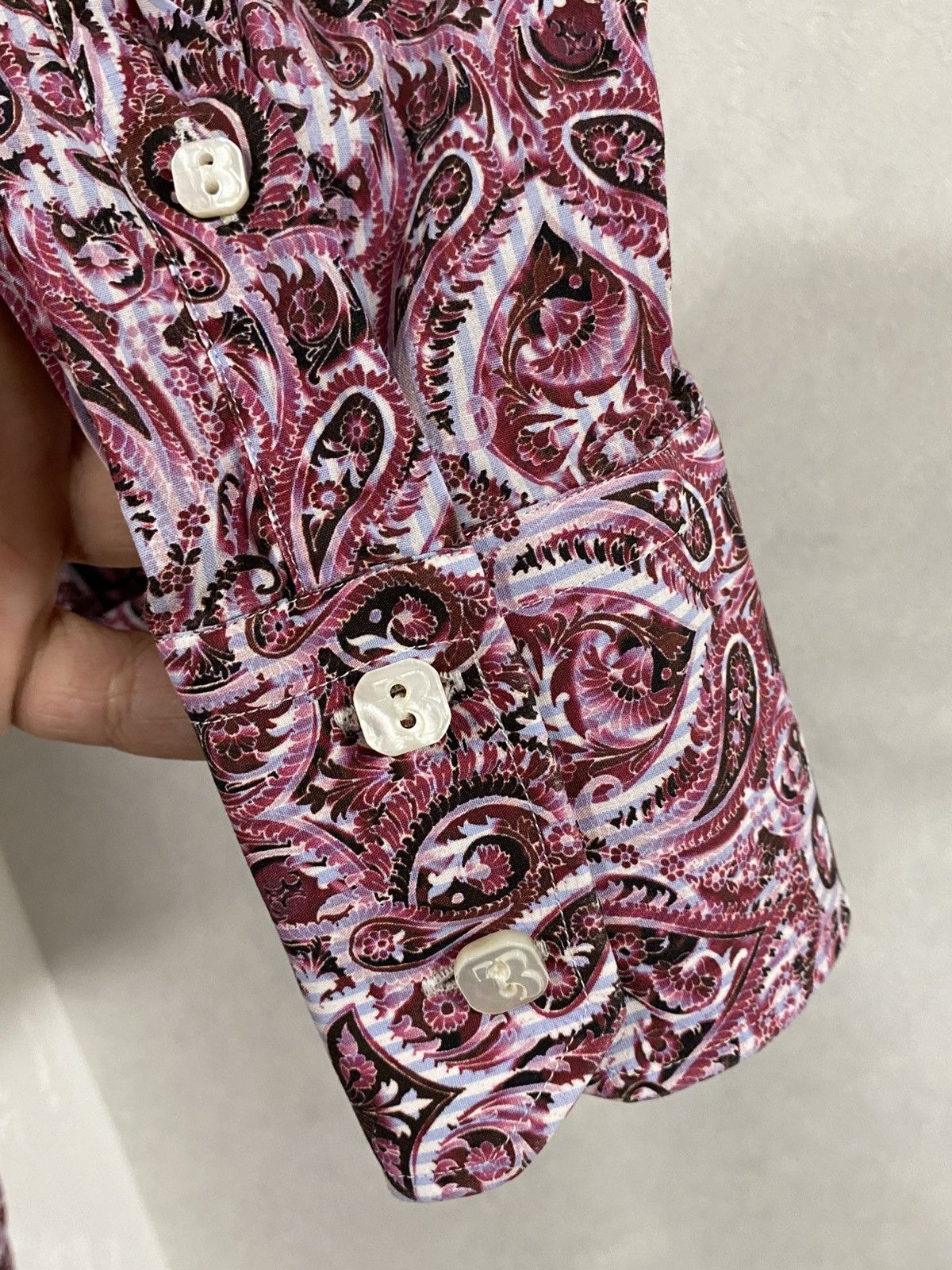 Billionaire Couture Billionaire Italian Couture Paisley Printed Button Up Shirt Size US L / EU 52-54 / 3 - 6 Thumbnail