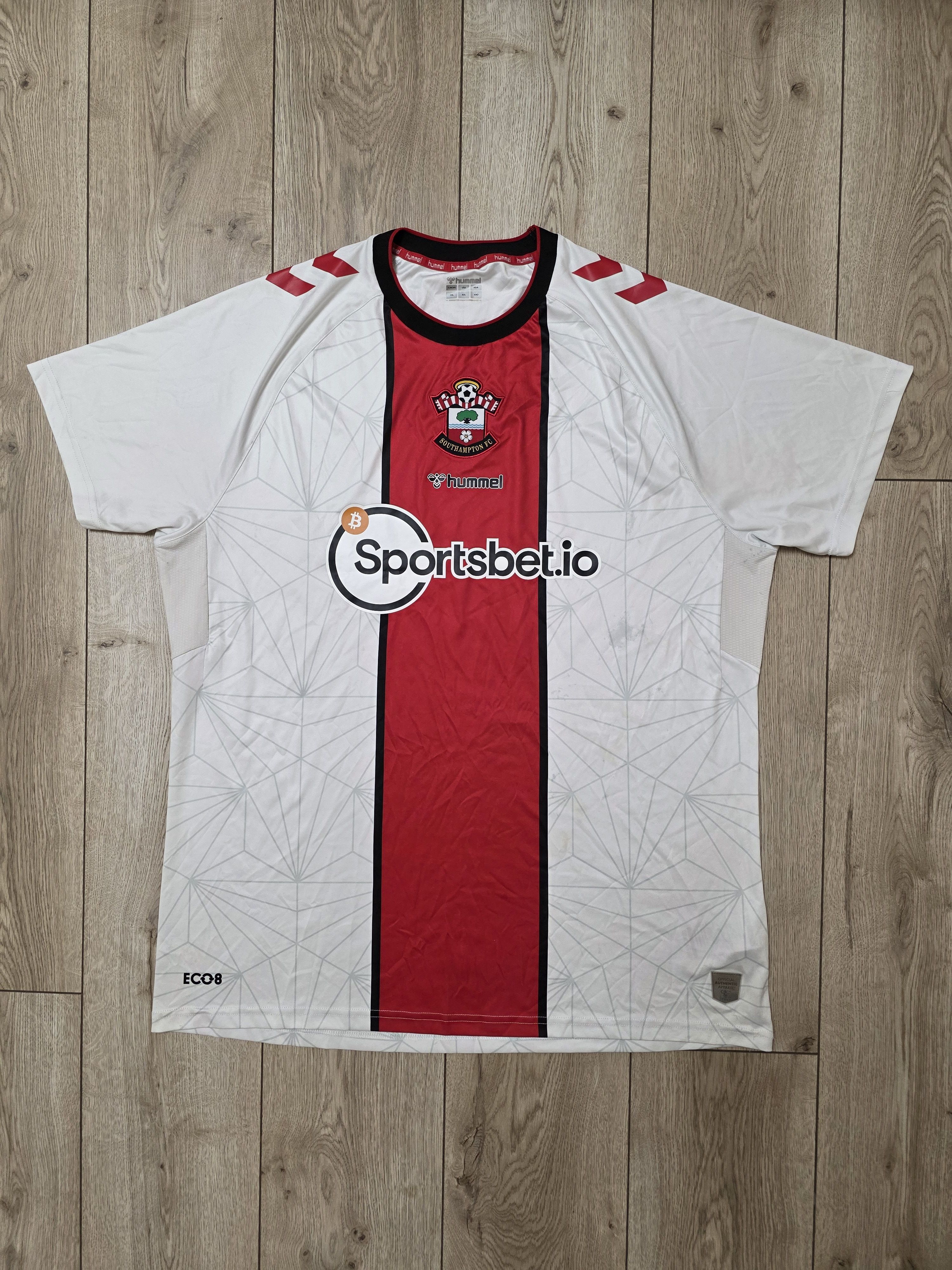 Hummel SOUTHAMPTON 2022 2023 HOME FOOTBALL SOCCER JERSEY 3XL Size US XXL / EU 58 / 5 - 1 Thumbnail
