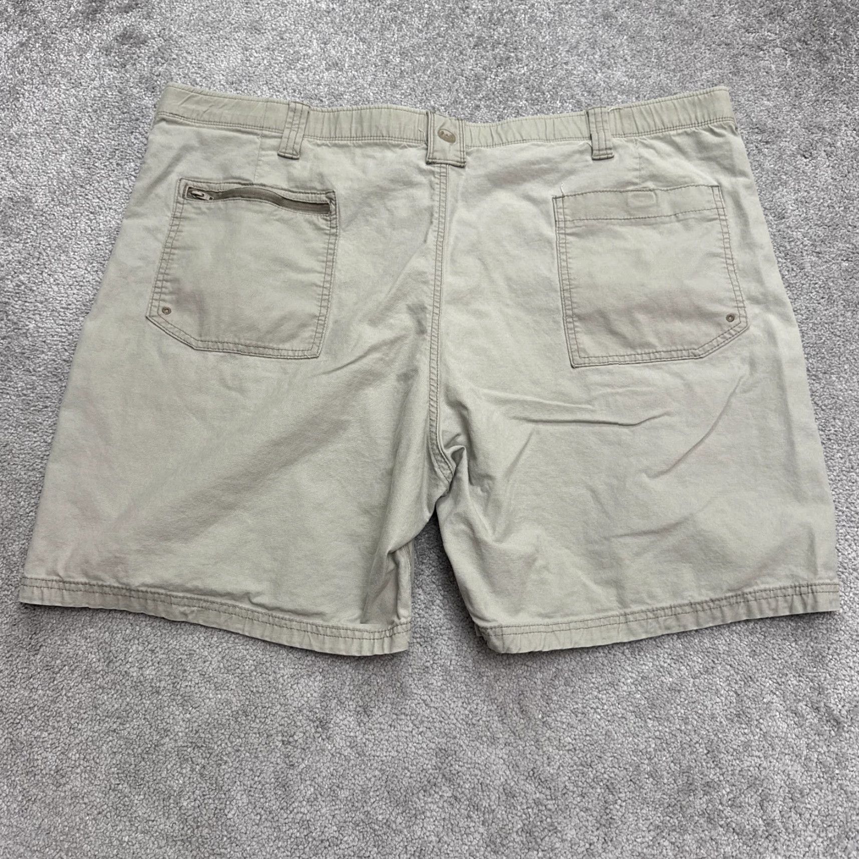 Wrangler Wrangler Cargo Shorts Mens 42 Tan Khaki Cotton Canvas Outdoor Hiking Trail Size US 42 / EU 58 - 2 Thumbnail