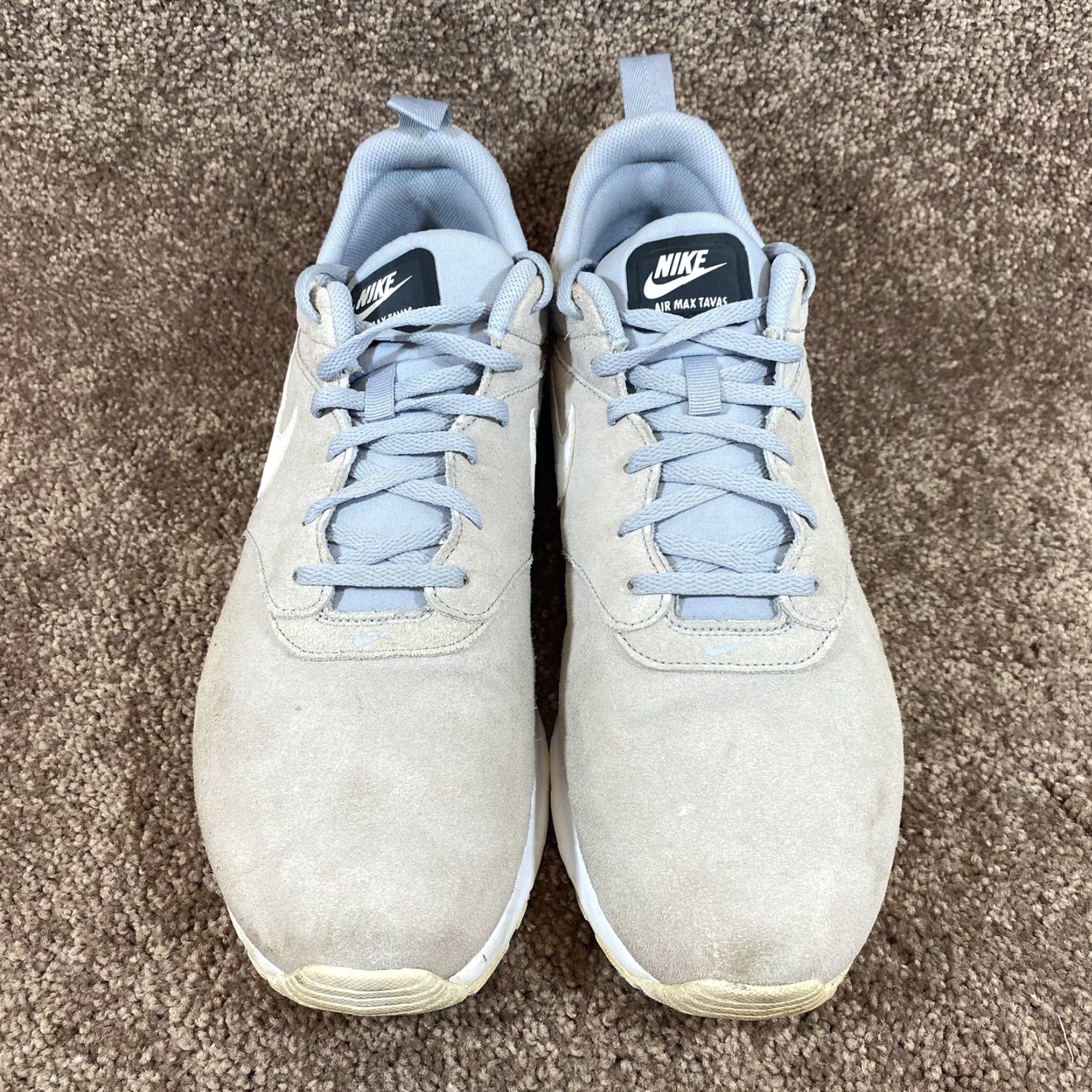 Nike Nike Air Max Tavas Mens Sneaker 14 Gray Suede Leather Trainers 802611-005 Size US 13 / EU 46 - 4 Thumbnail