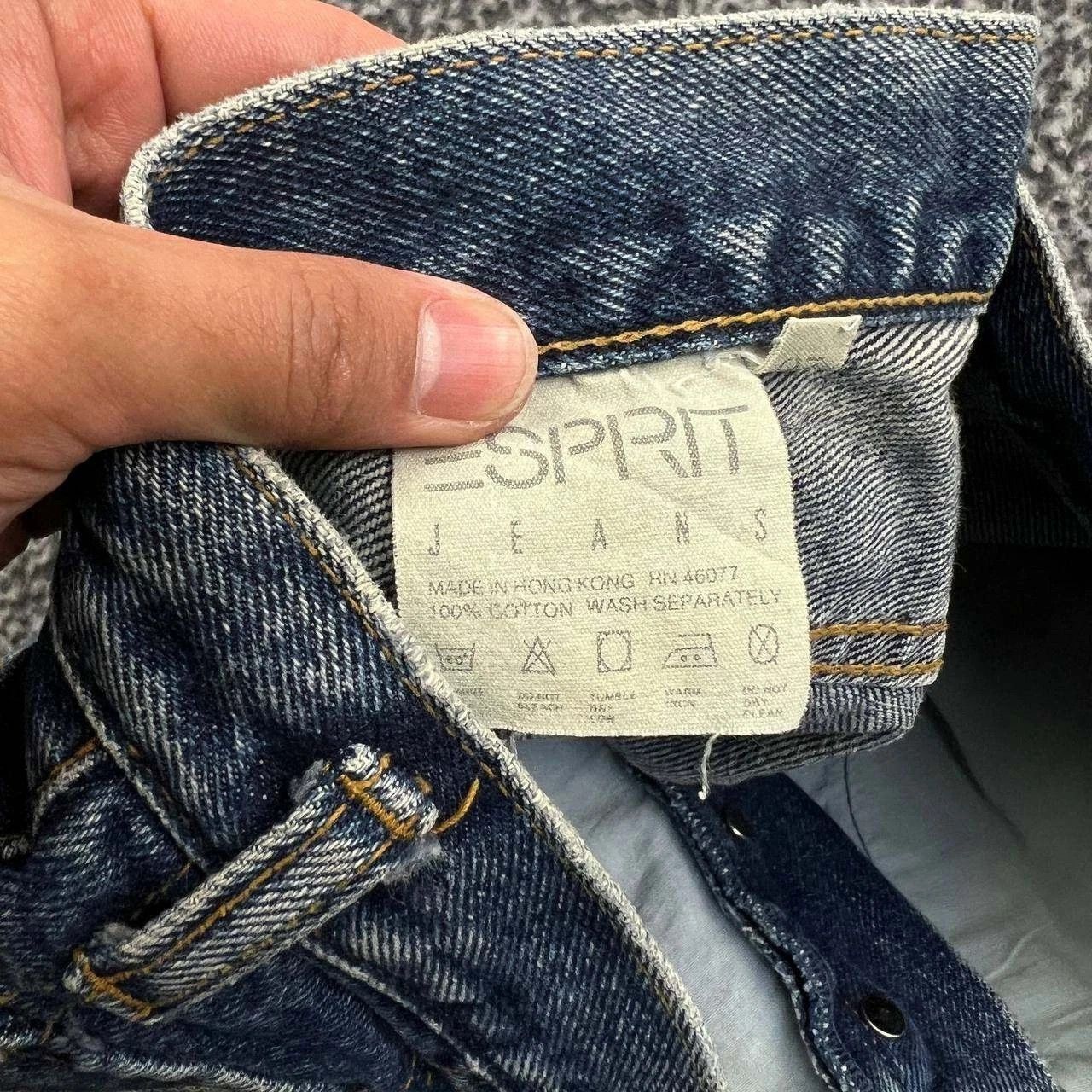 Esprit Esprit Jeans Women 28x30 Buckle Back Denim Straight Cotton Size 28" / US 6 / IT 42 - 8 Thumbnail