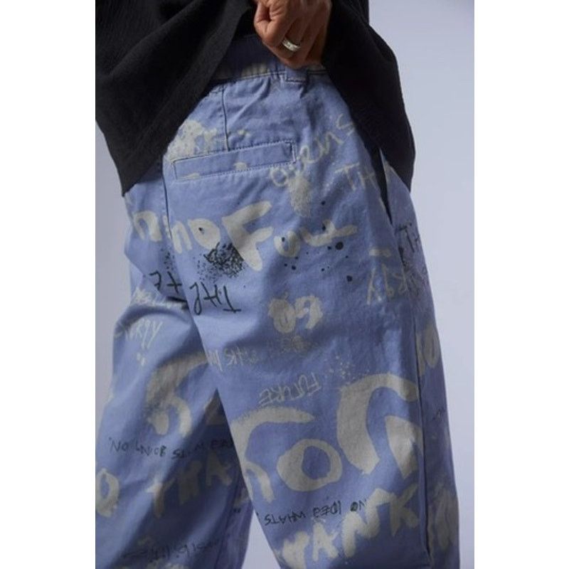 Urban Outfitters Urban Outfitters Men's Graffiti Print Chino Pants Size Small Size US 29 - 4 Thumbnail
