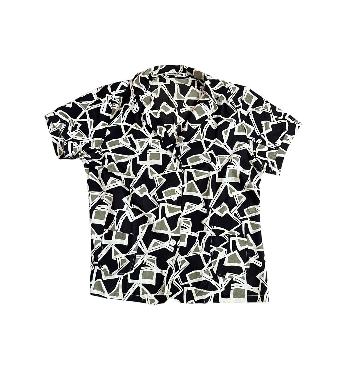 Jil Sander Vintage jil sander abstract flowy silk open collar shirt Size US S / EU 44-46 / 1 - 1 Thumbnail