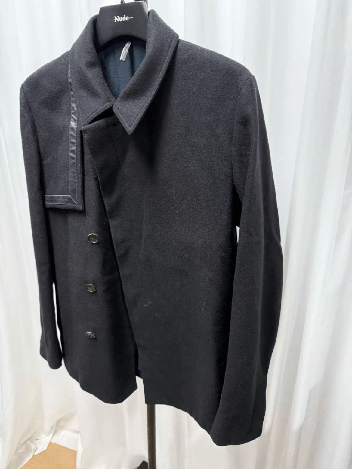 Dior Sz 46 Dior Homme Leather Joint Wool Jacket Size US S / EU 44-46 / 1 - 2 Thumbnail