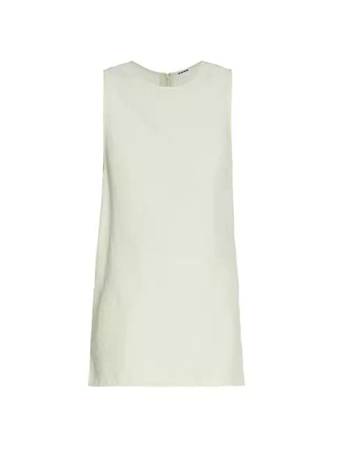 Jil Sander o1y1124 Sleeveless Tank Top in Tea Green Size US XS / EU 42 / 0 - 1 Thumbnail