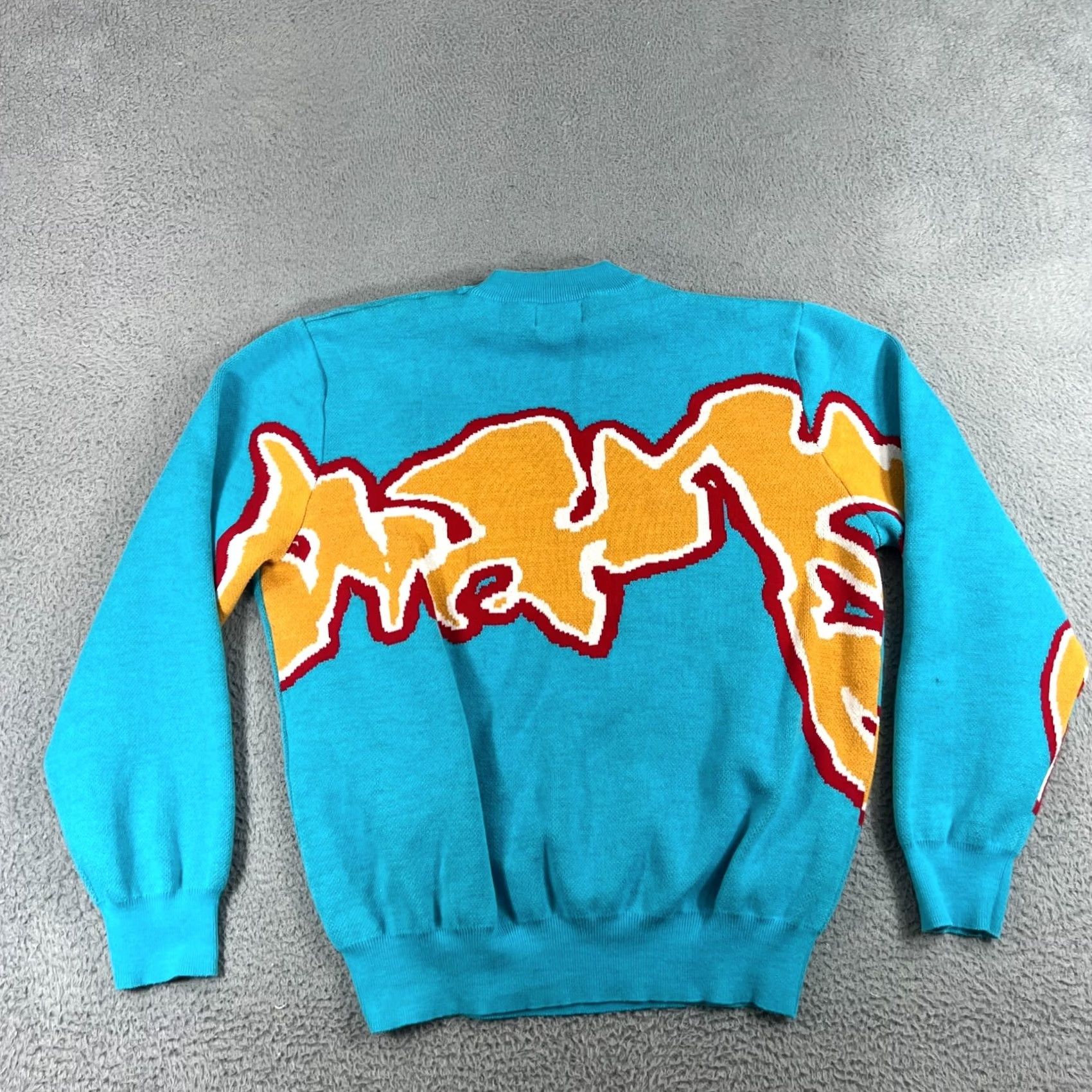 Golf Wang Vintage Golf Wang Sweater Blue Yellow Graffiti Safari Jumper Tyler The Creator Mens M Blue Satin? Size US M / EU 48-50 / 2 - 6 Thumbnail