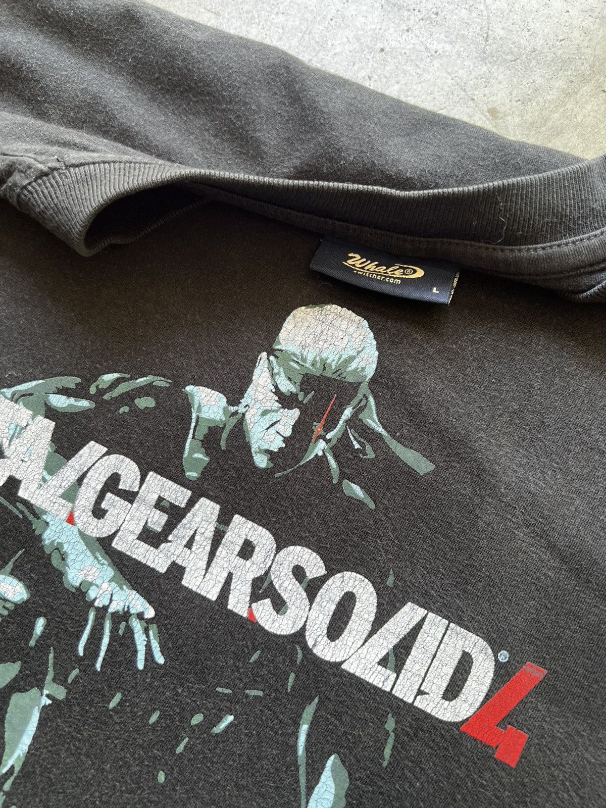 Vintage 2007 Metal Gear Solid 4 Snake Solo Video Game Tee Shirt Size US L / EU 52-54 / 3 - 5 Thumbnail