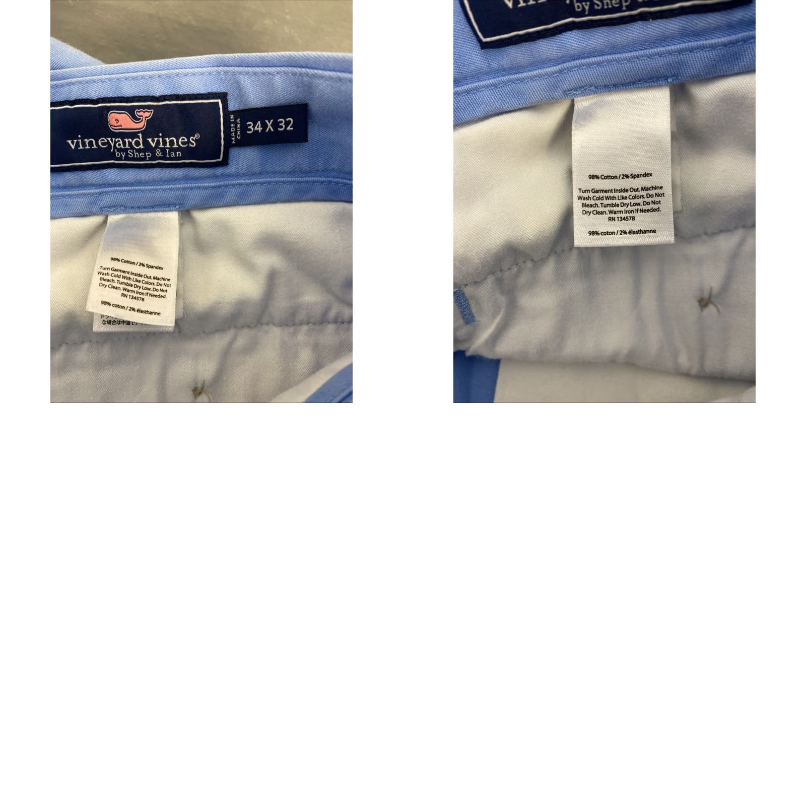 Vineyard Vines VINTAGE Vineyard Vines Mens Club Chino Pants 32x32 Blue Regular Inseam 32 Mid Rise Mens Size US 32 / EU 48 - 8 Thumbnail