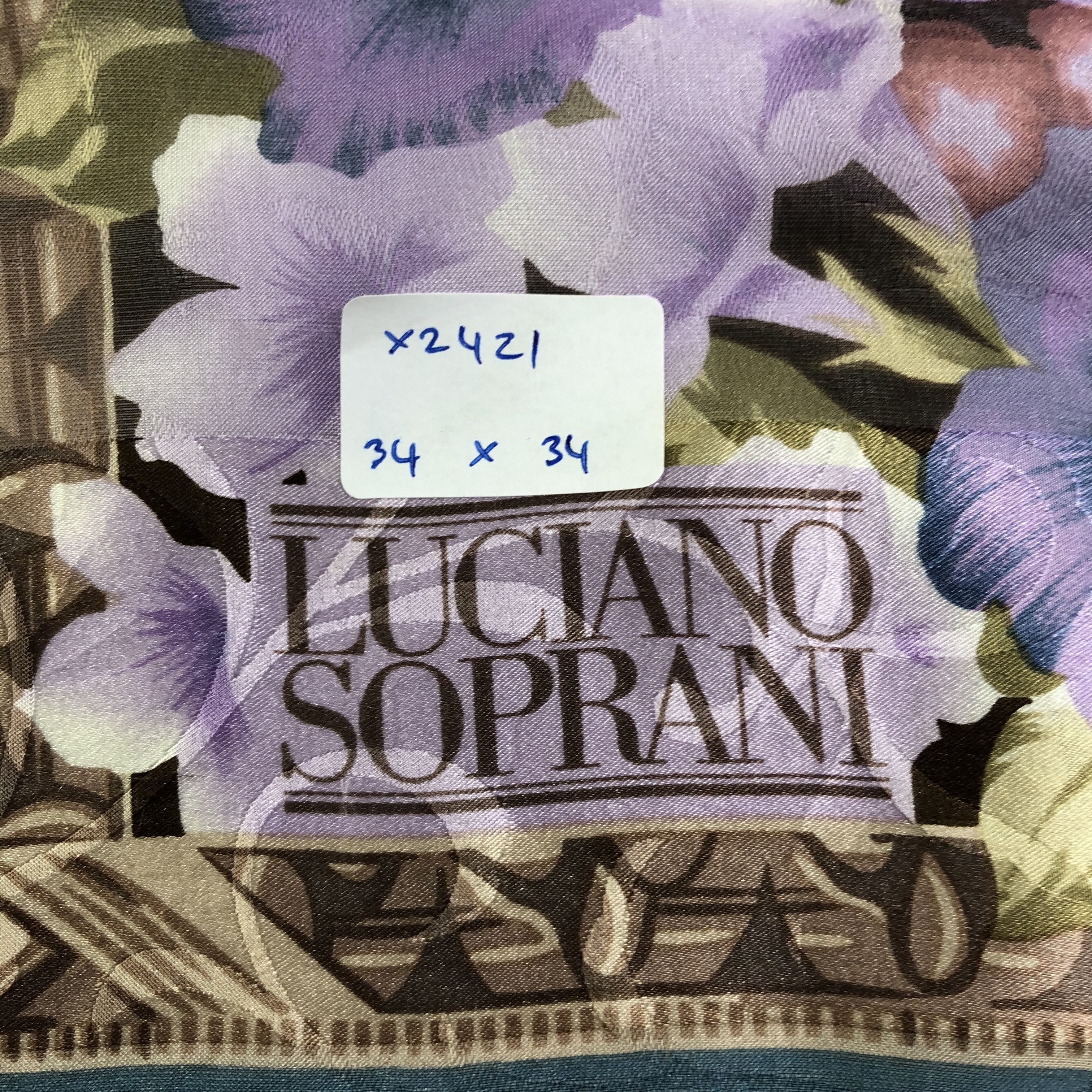 Vintage Vintage Luciano Soprani Silk Scarf Size ONE SIZE - 6 Thumbnail