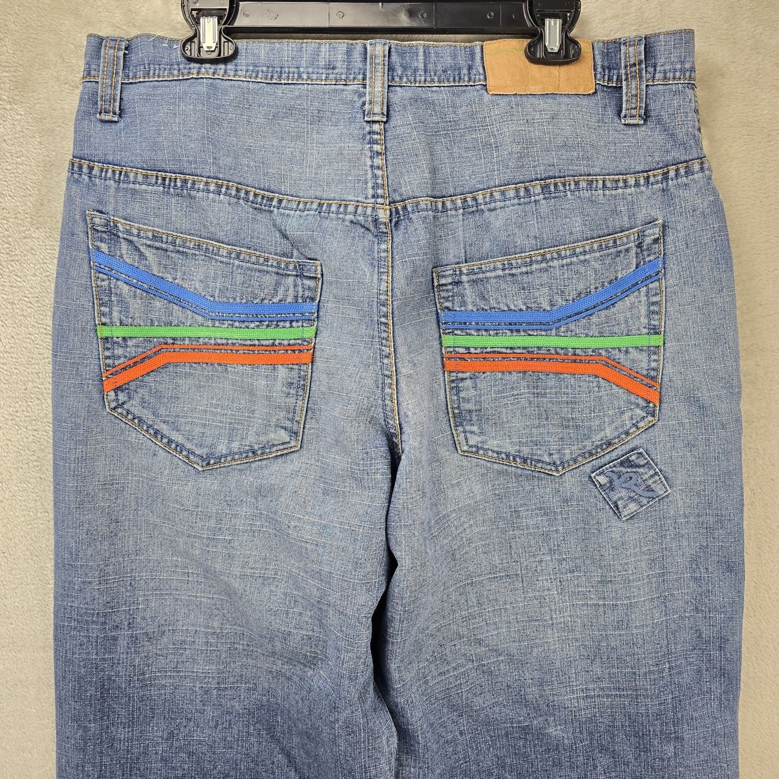 Rocawear Vintage Rocawear Jeans Mens 38 (Fits 36x31) Baggy Y2K Skater Size US 36 / EU 52 - 8 Thumbnail