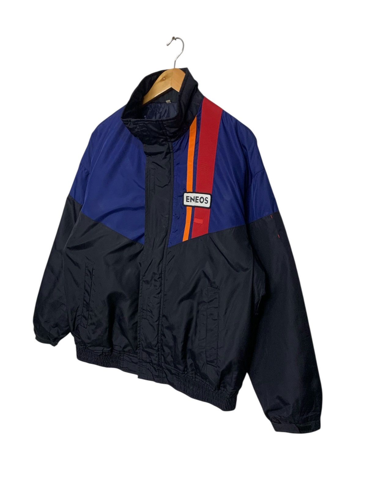 Vintage Vintage Y2K Eneos "Initial D" Zipper Down Windbreaker Jacket Size US XL / EU 56 / 4 - 2 Thumbnail