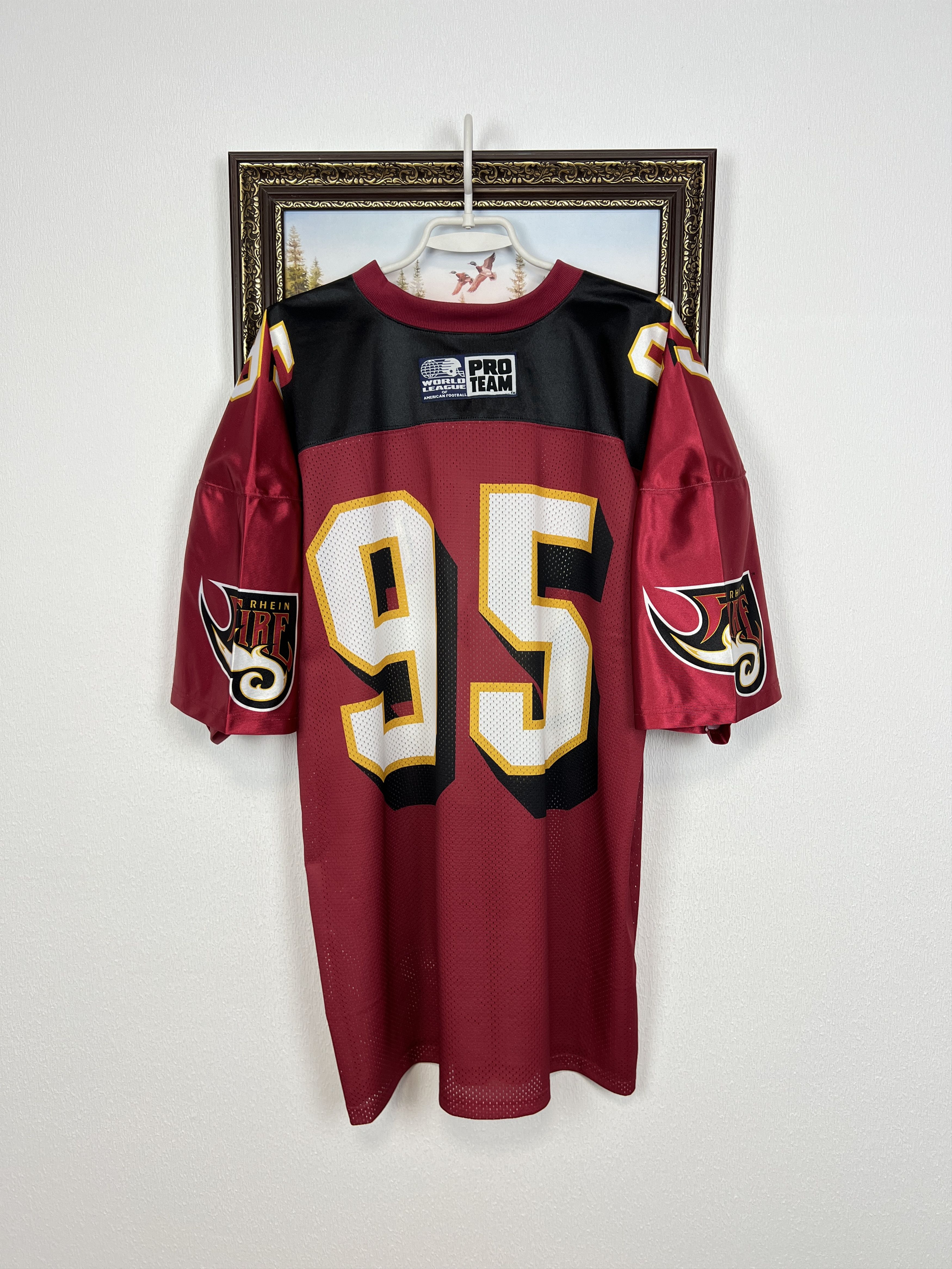 Reebok Vintage Rhein Fire World League WLF NFL Football Jersey Size US XL / EU 56 / 4 - 11 Thumbnail