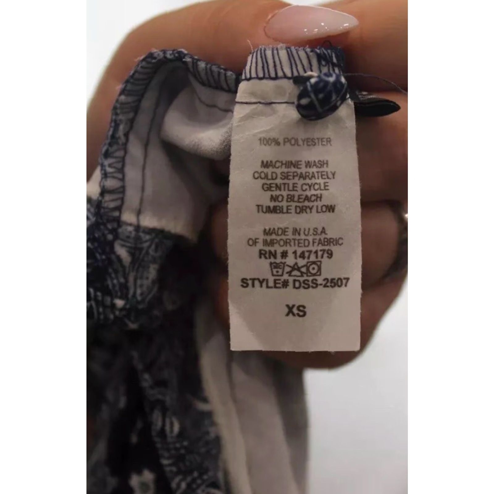 Vintage NEW NWT Allison Joy Blue/White Striped Blouson Dress XS Women Size XS / US 0-2 / IT 36-38 - 4 Thumbnail