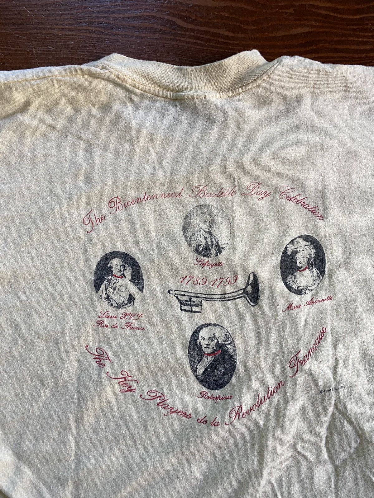 Vintage Vintage 80s Bastille Day France Crop Style Single Stitch Tee Size US M / EU 48-50 / 2 - 2 Thumbnail