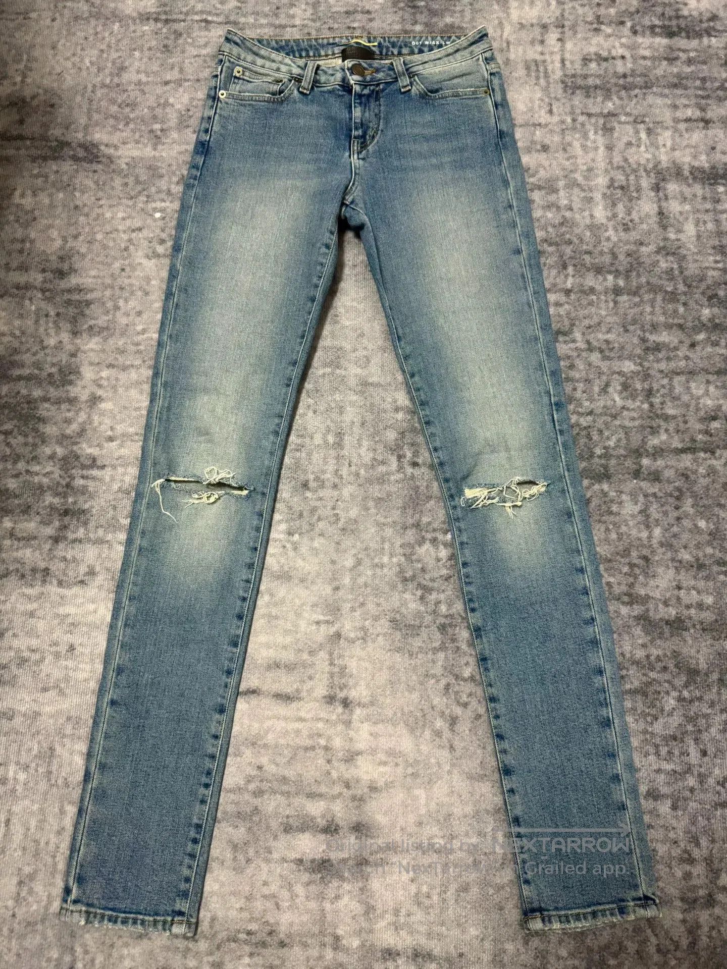 Saint Laurent Paris Saint Laurent Distressed Blue Jeans. Size US 30 / EU 46 - 1 Thumbnail