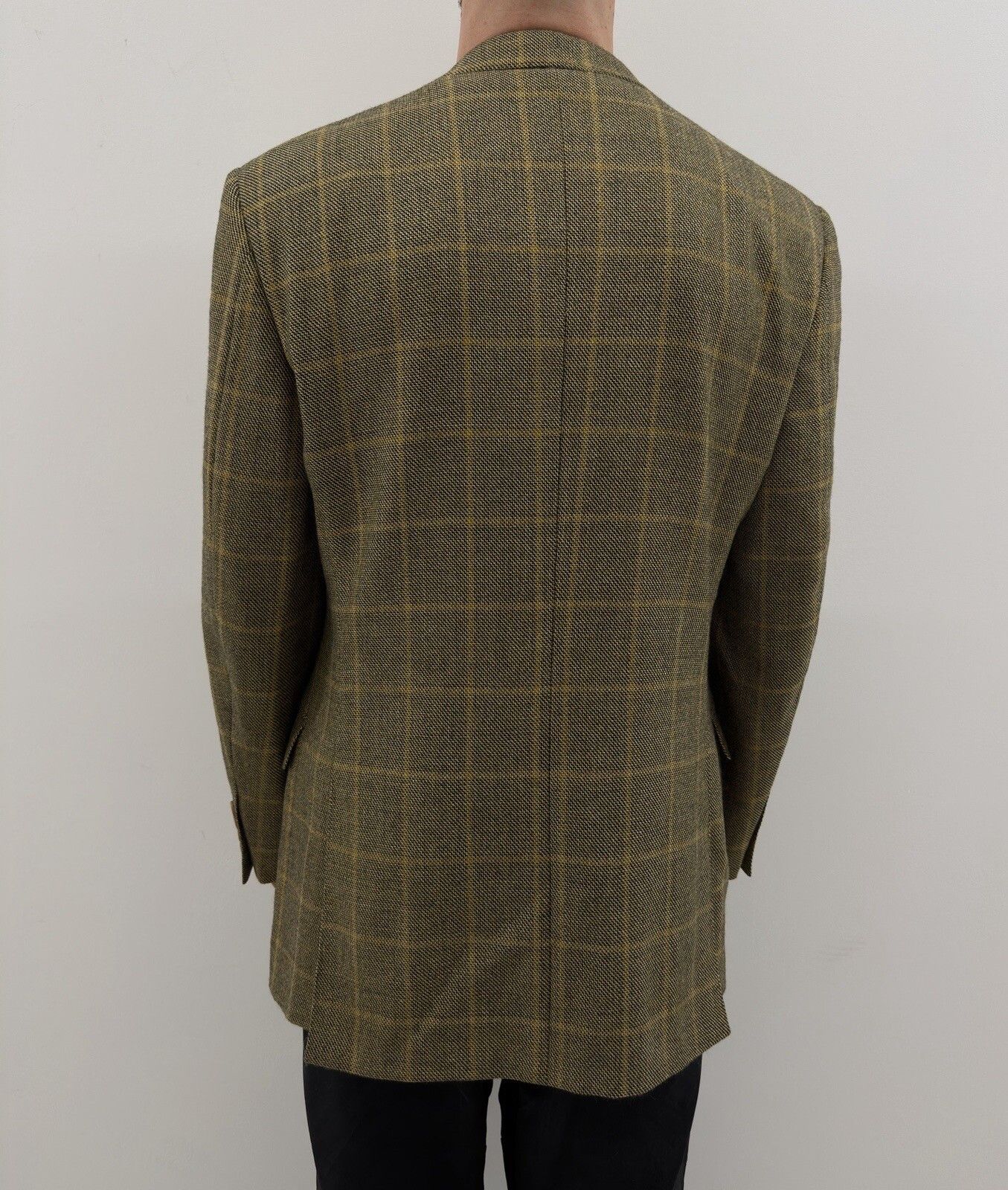 Canali CANALI wool checkedplaid blazer mens jacket IT-52R US-42R Size 52R - 2 Thumbnail