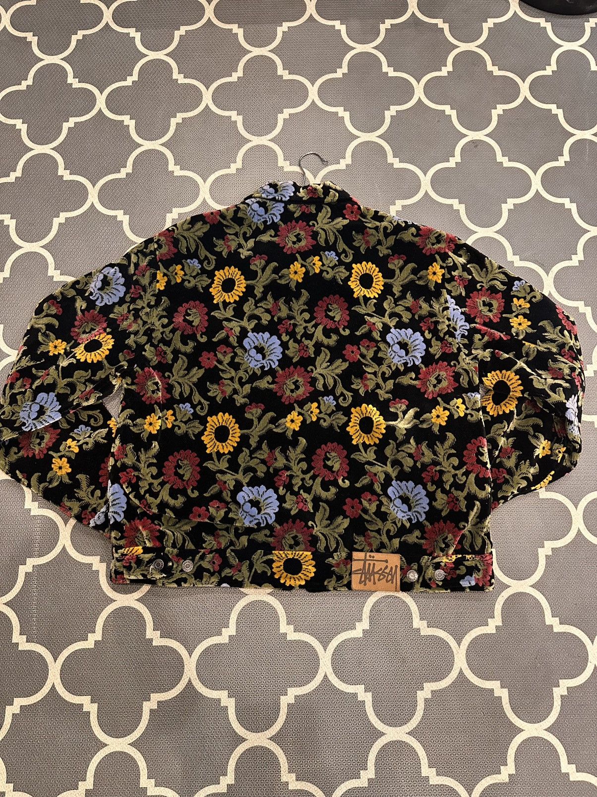 Stussy stussy floral jacquard garage jacket Size US L / EU 52-54 / 3 - 4 Thumbnail