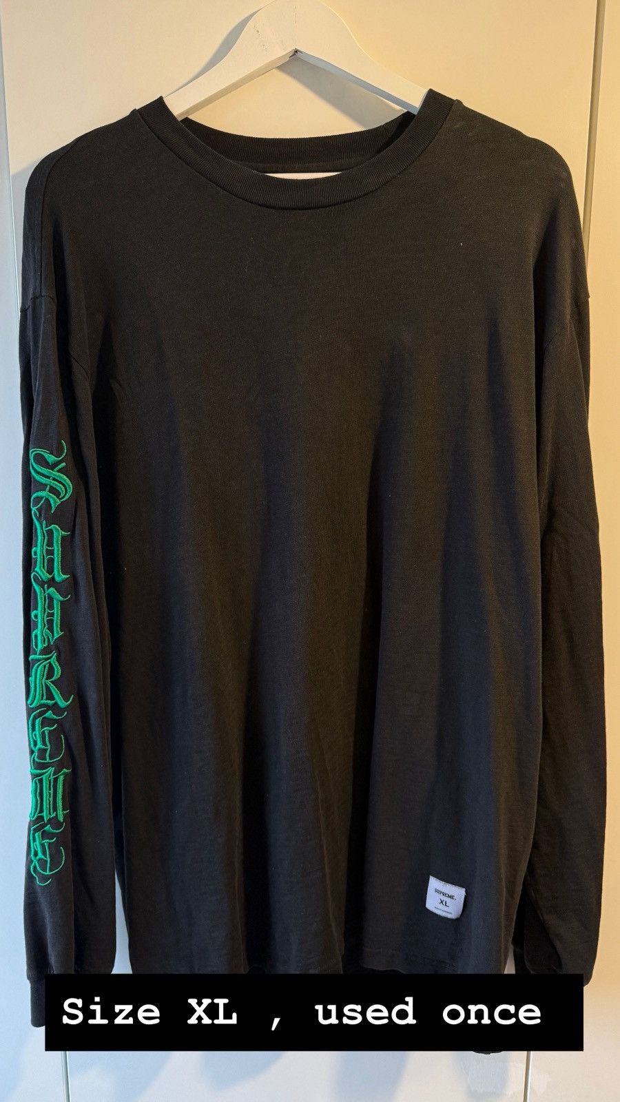 Supreme Supreme old english long sleeve Size US XL / EU 56 / 4 - 2 Thumbnail