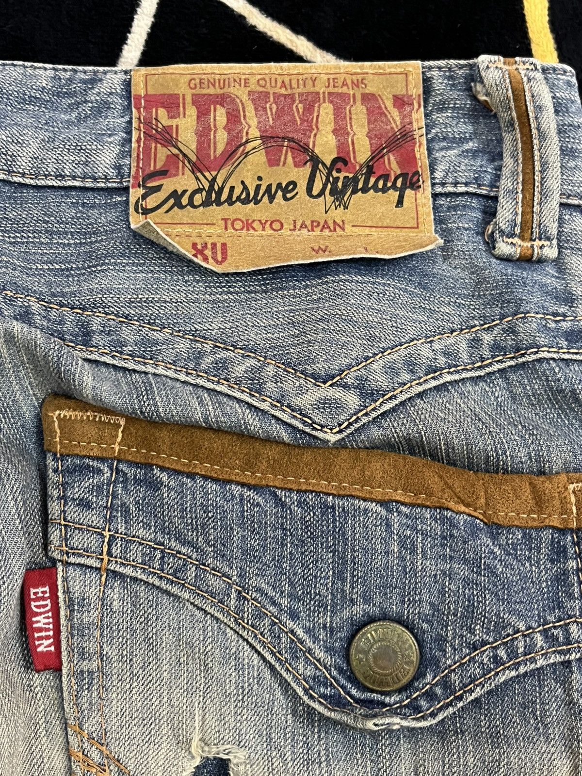 Edwin Vintage Edwin 463 XVS Mudwash Distressed Denim Size US 35 - 12 Thumbnail