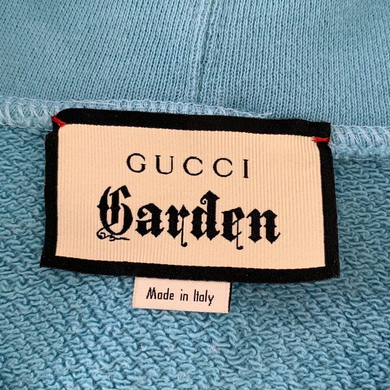 Gucci Gucci Garden series blue letter embroidery cotton hooded dr Size US S / EU 44-46 / 1 - 5 Thumbnail