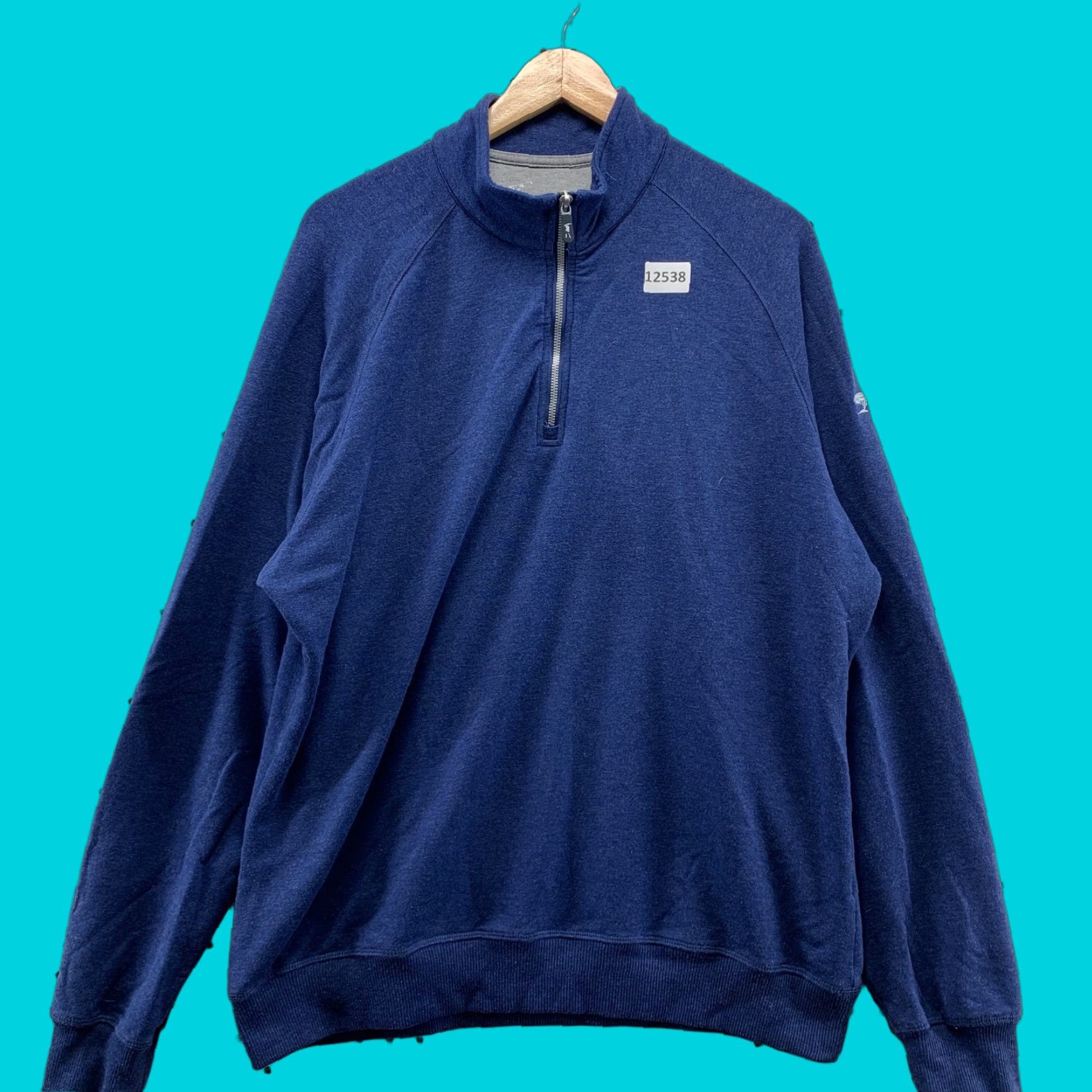 Vintage Briar Ridge Country Club F&G Tech Extra Large Blue Long sleeve 1/4 Zip XL Size US XL / EU 56 / 4 - 1 Thumbnail