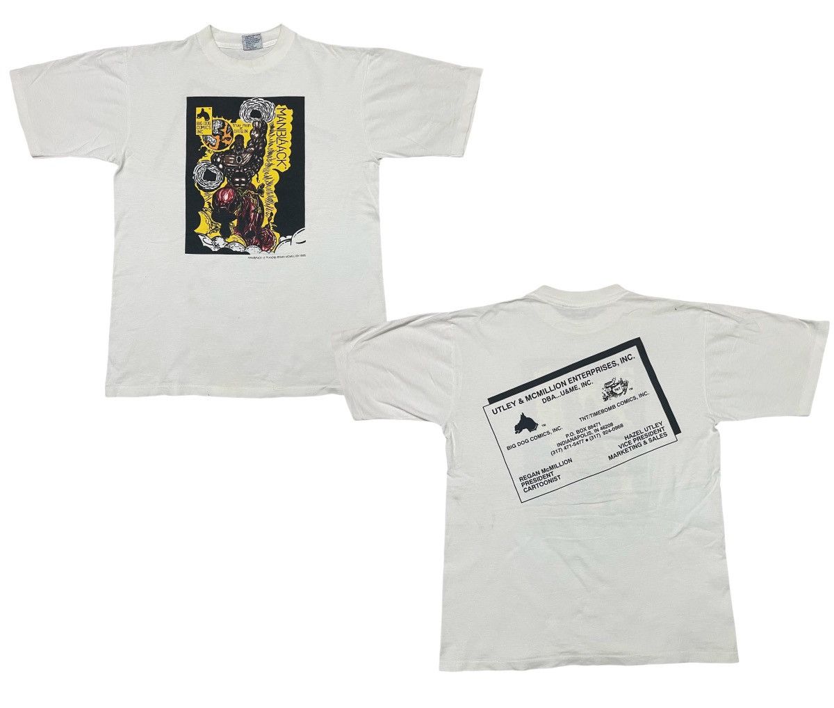 All Sport × Vintage VINTAGE 1995 MAN BLAACK BIG DOG COMICS SUPERHERO TEES Size US L / EU 52-54 / 3 - 1 Thumbnail
