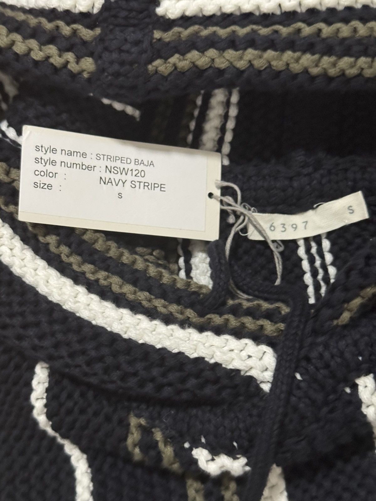 Other 6397 Striped Baja Knit Hoodie Size US S / EU 44-46 / 1 - 3 Thumbnail