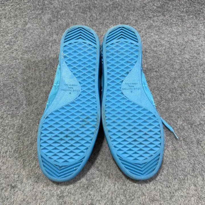 Louis Vuitton Louis Vuitton Blue Low-Top Fashion Sneakers -2508 Size US 8 / EU 41 - 4 Thumbnail