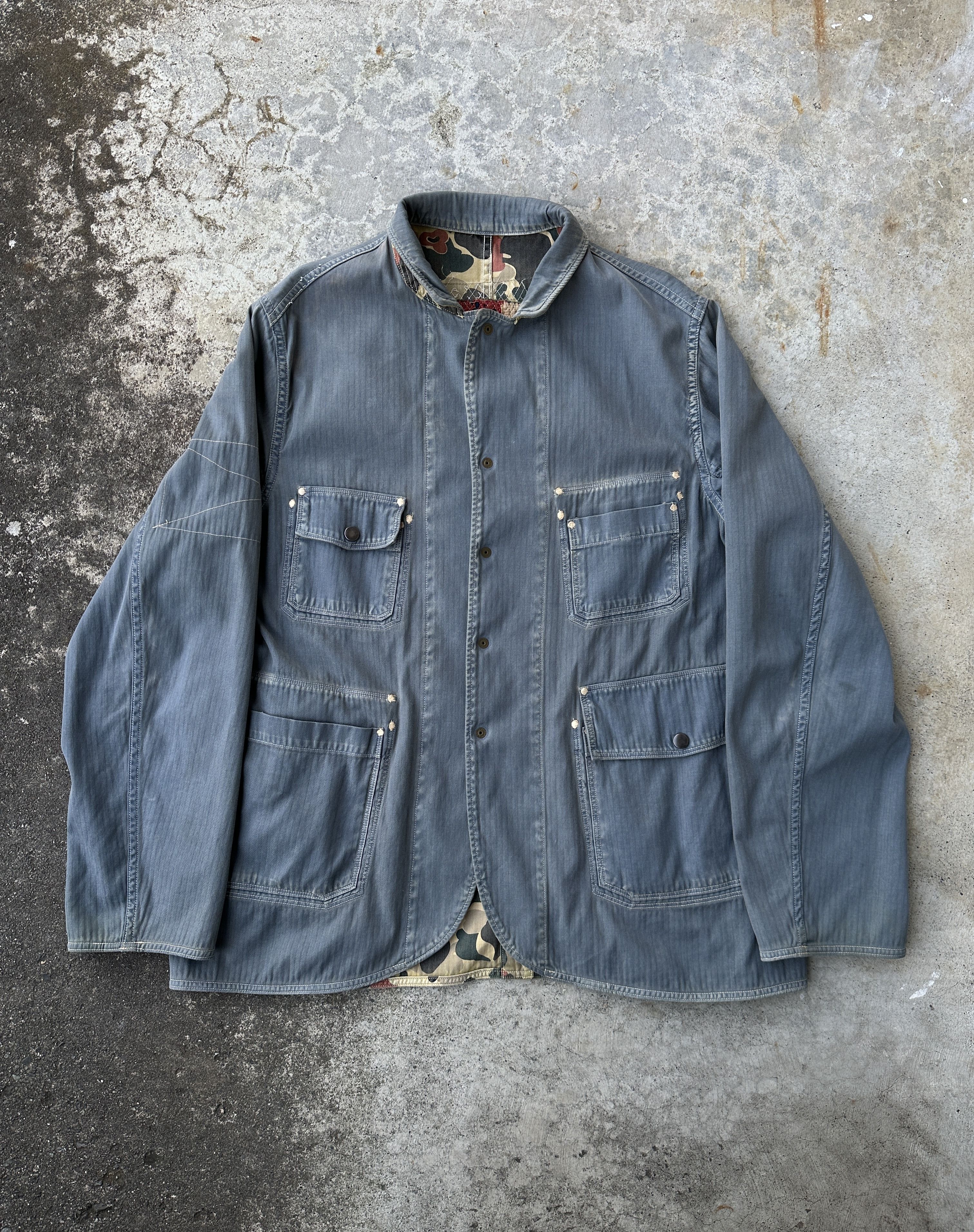 Kapital Kountry HBT Boro Union Jack Flag Field Duck Camo Chore Coat Size US L / EU 52-54 / 3 - 1 Thumbnail