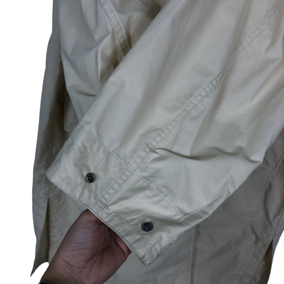 Japanese Brand 🔥Rich Brown Cream - Long Fly Coats Jacket Uniqlo Undercover Size US L / EU 52-54 / 3 - 13 Thumbnail