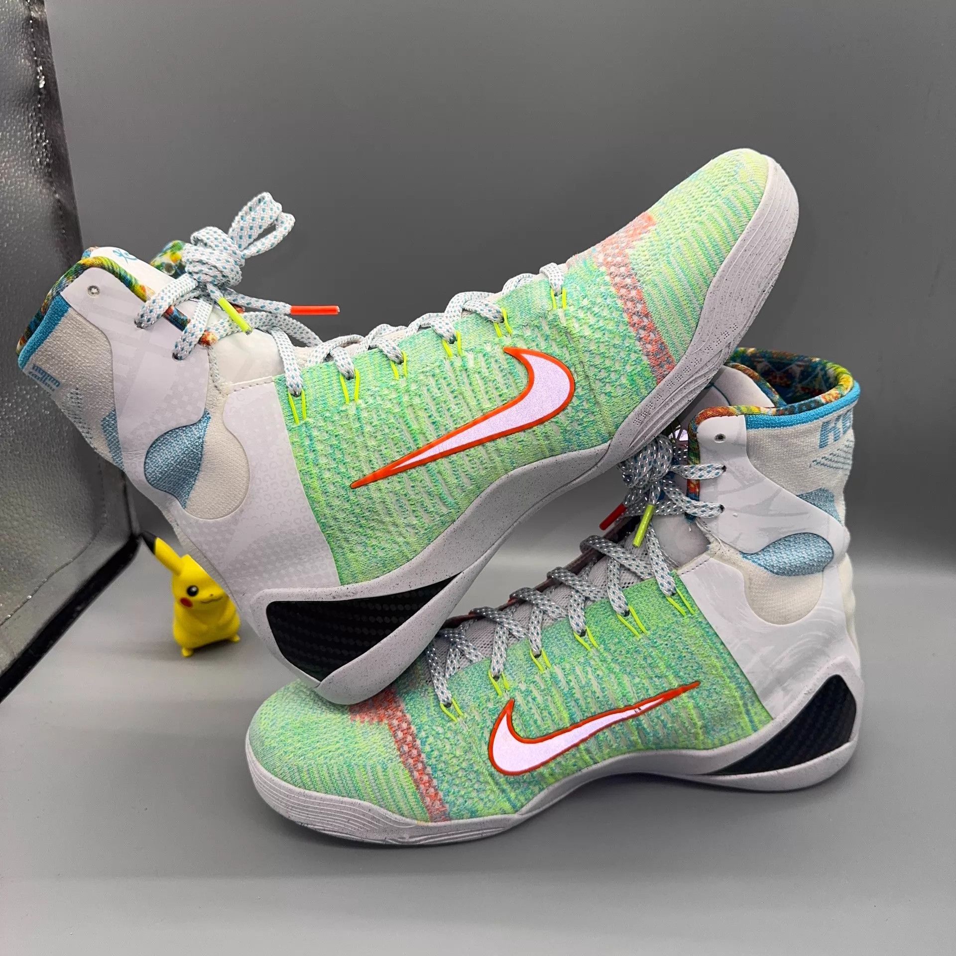 Nike Nike Kobe 9 White/Orange/Green 45 Size US 12 / EU 45 - 6 Thumbnail