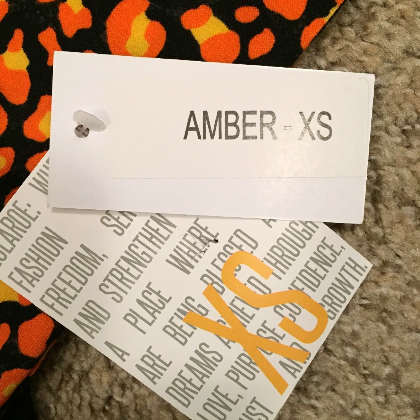 Vintage LuLaRoe Hoodie Womens XS Black Orange Animal Print New Size XS / US 0-2 / IT 36-38 - 5 Thumbnail