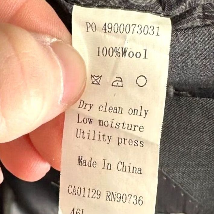 Ralph Lauren Ralph Lauren Jacket Mens 46 Gray Wool Blazer Adult 46L Long Dark Grey Sports Coat Office Size 46R - 4 Thumbnail