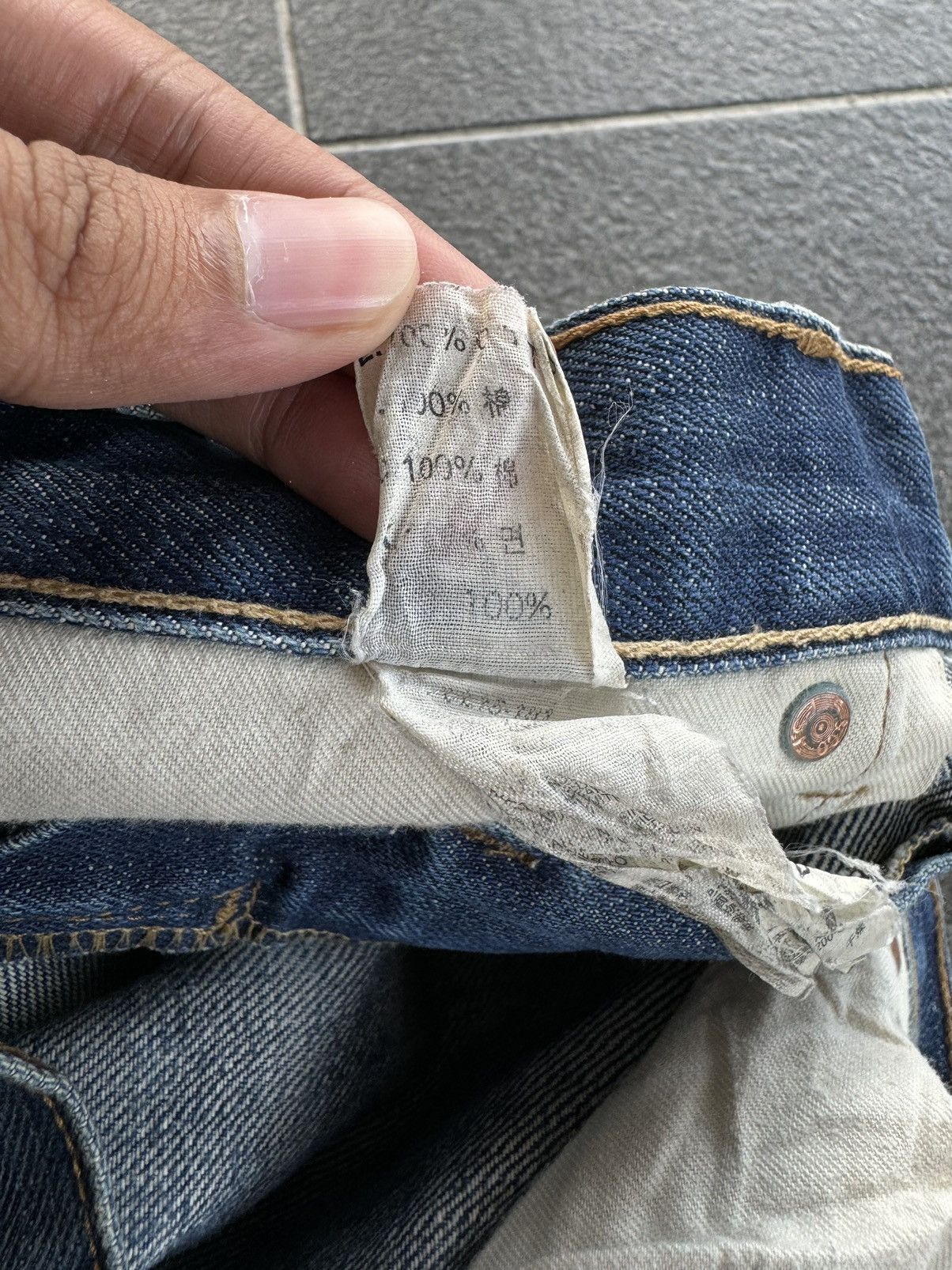 If Six Was Nine 💸LASTDROP💸 Vintage Levis 502 Distressed Ripped Denim Jeans Size US 34 / EU 50 - 20 Thumbnail