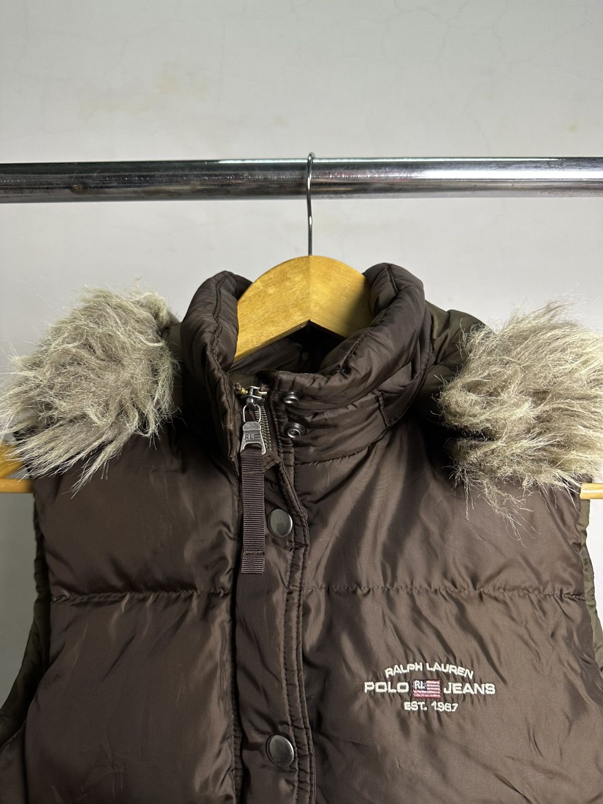 Polo Ralph Lauren Polo Ralph Lauren Fur Puffer Sleeveless Jacket Size US S / EU 44-46 / 1 - 4 Thumbnail