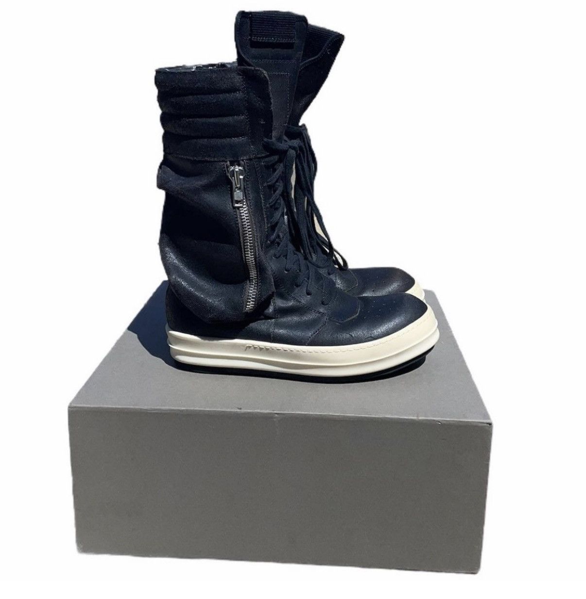 Rick Owens Rick Owens FW15 Sphinx Blistered Calf Leather Cargo Baskets Size US 9.5 / EU 42-43 - 3 Thumbnail