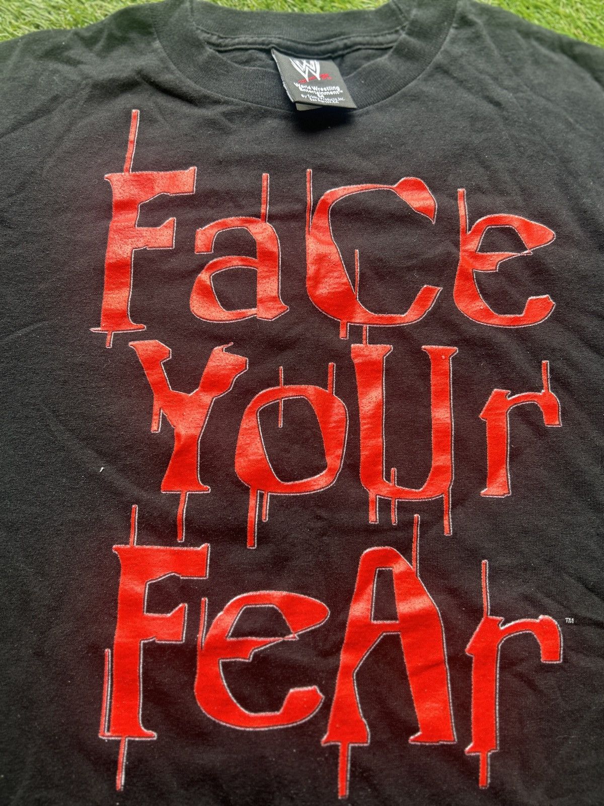 WWE Vintage 2004 WWE Kane “Face Your Fear” T-Shirt Size US M / EU 48-50 / 2 - 2 Thumbnail