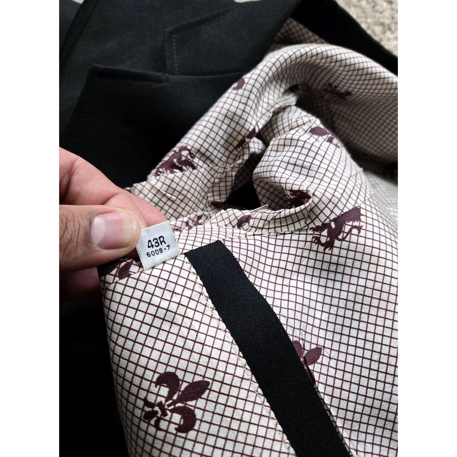 JCPenney VINTAGE JC Penney Blazer Mens 43R Black Jacket Sport Coat 70s One- or Two-Button Notch Lapel 2 Piece Regular Chest 44 in Men's Blazer Size 46R - 5 Thumbnail