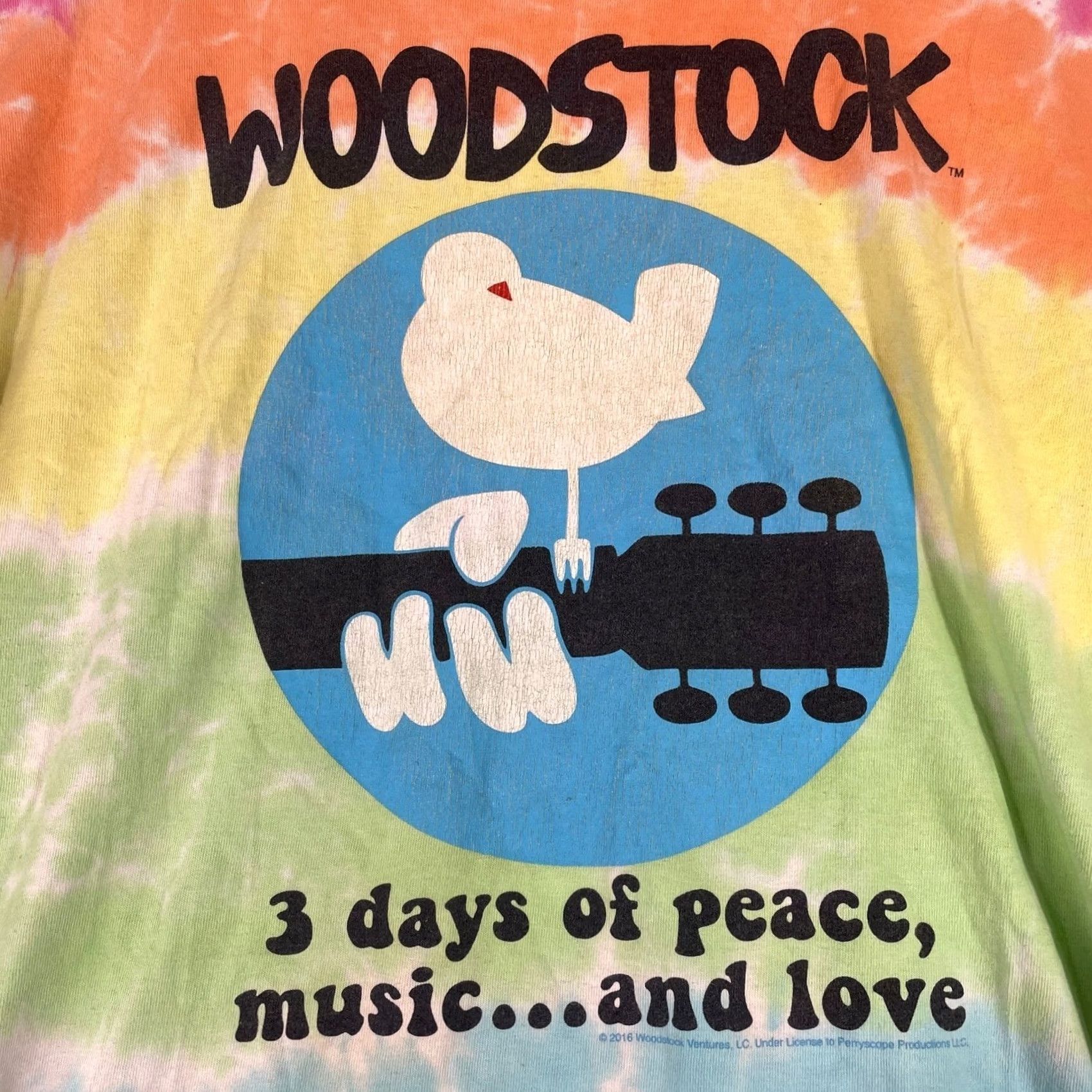 Liquid Blue Woodstock Liquid Blue Tie Dye Shirt Large Mens Rainbow Peace Music Love Tee Size US L / EU 52-54 / 3 - 6 Thumbnail