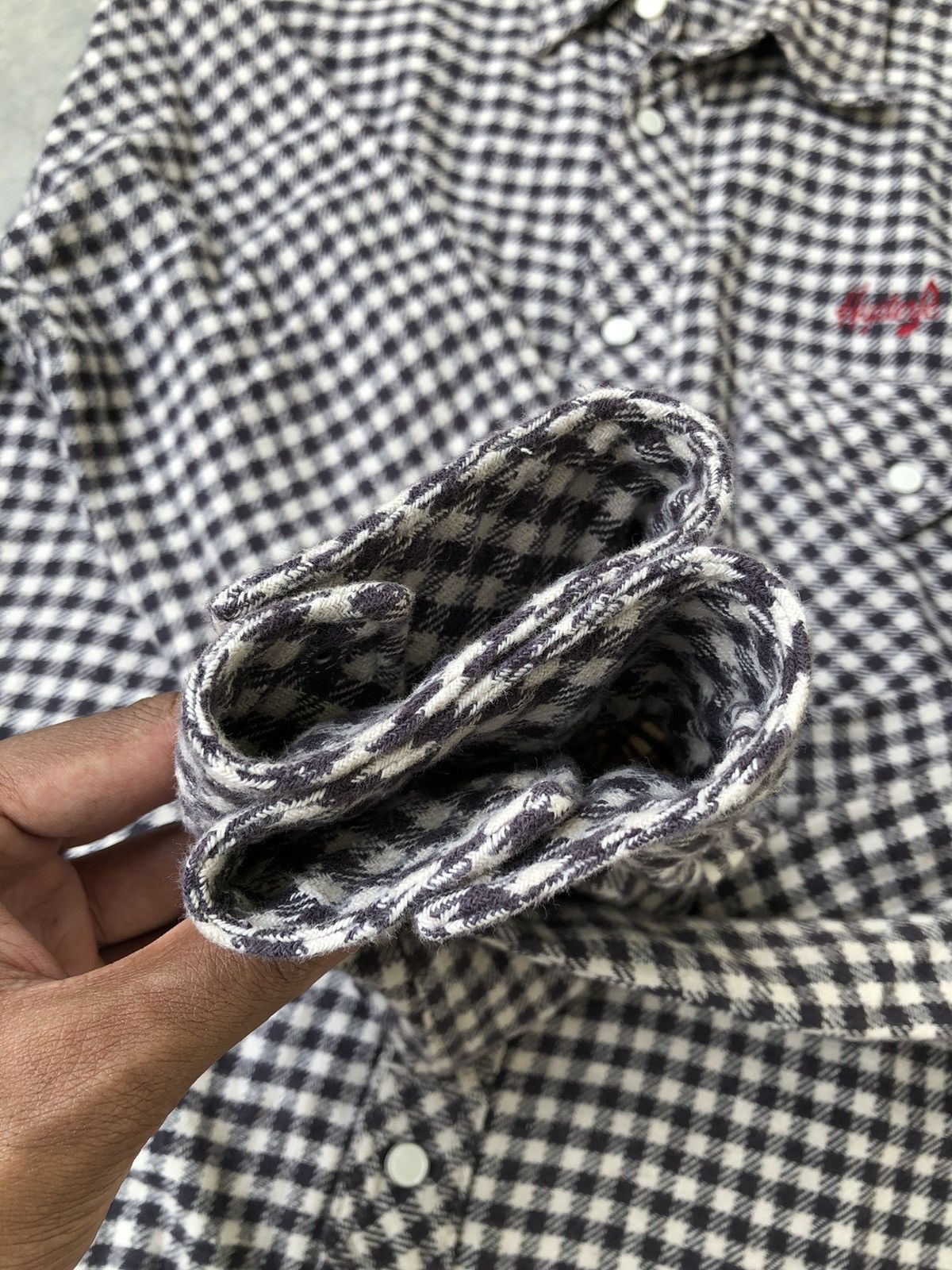 Hysteric Glamour Hysteric Glamour Flannel Black And White Checkered Size US L / EU 52-54 / 3 - 7 Thumbnail