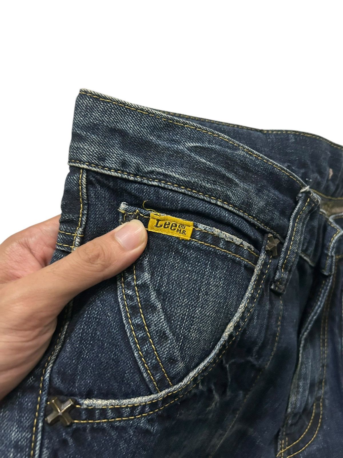 Japanese Brand × Kapital × Vintage Flare Vintage Lee Riders Distressed Jpn Rare Design 🎌🎌☠️🎌☠️ Size US 32 / EU 48 - 7 Thumbnail