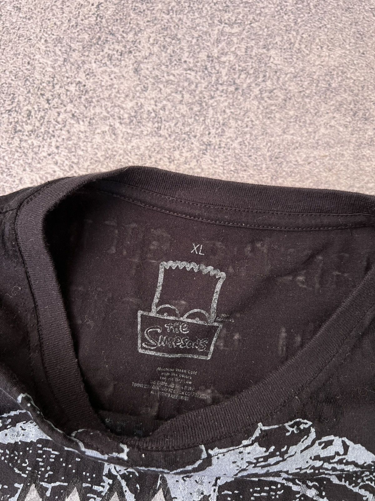 The Simpsons × Vintage Vintage The Simpsons Bart Skull Monogram Tee Size US M / EU 48-50 / 2 - 7 Thumbnail