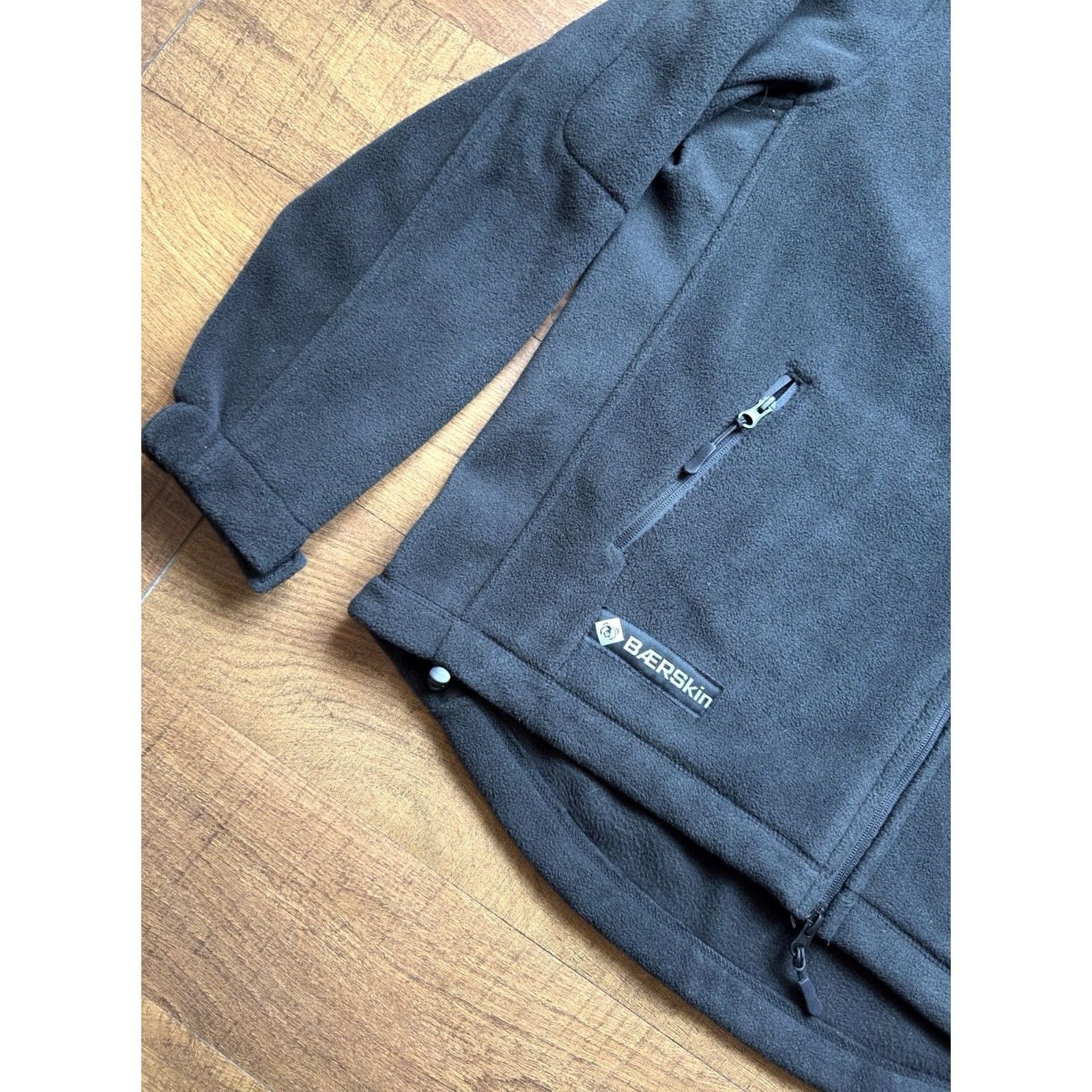 Vintage Baerskin Mens XL Tactical V1 Full Zip Hoodie Black Heavy Weight Fleece Jacket Size US XL / EU 56 / 4 - 5 Thumbnail
